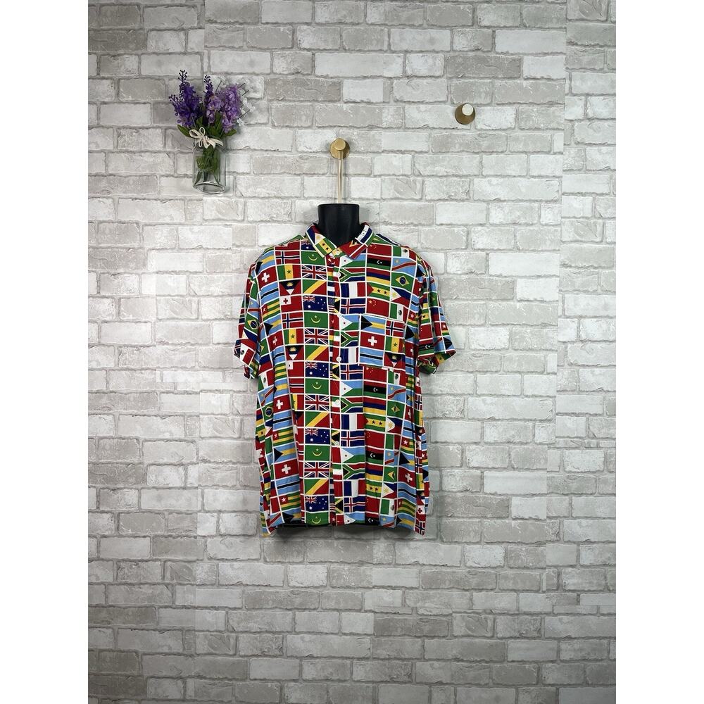 Forever 21 Button Down Shirt Flags